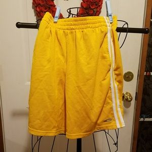 Boy's Champion size L yellow athletic shorts